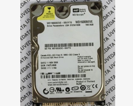 WD1600BEVE-00UYT0