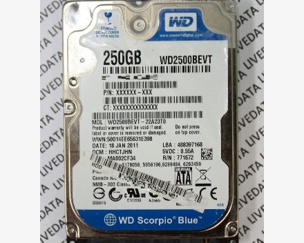 WD2500BEVT-22A23T0