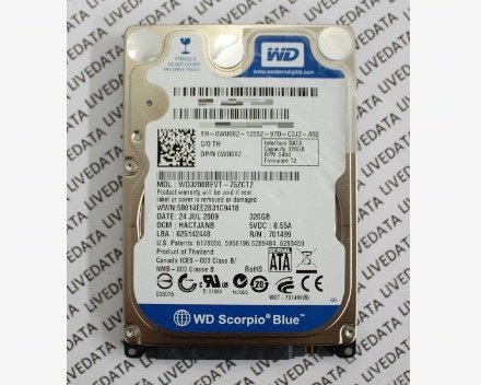 WD3200BEVT-75ZCT2