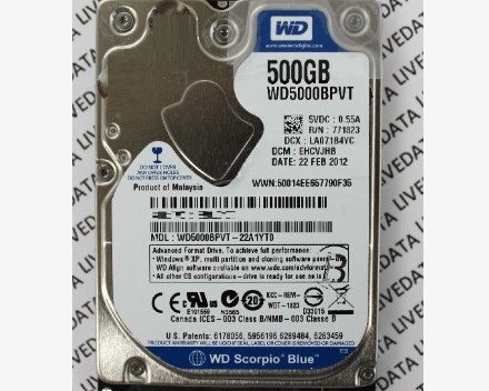 WD5000BPVT-22A1YT0