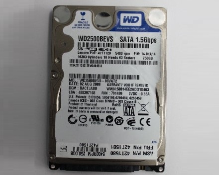 WD2500BEVS-08VAT2